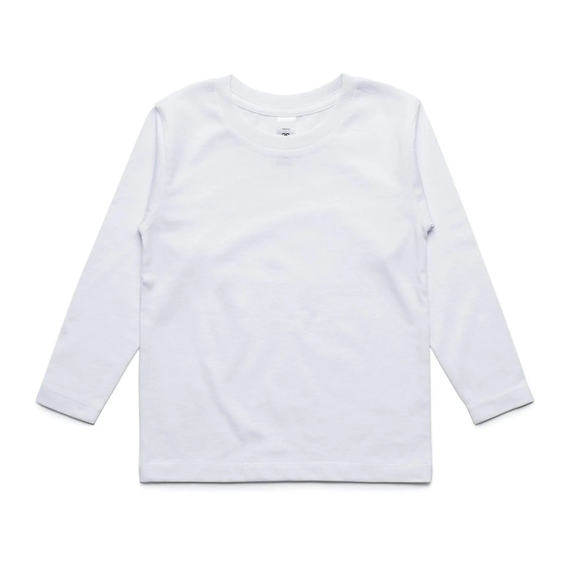 As Colour youth long sleeve tee 3008 Casual Wear As Colour WHITE 8Y